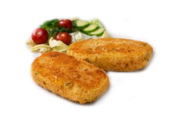 Биточки картофельные с луком